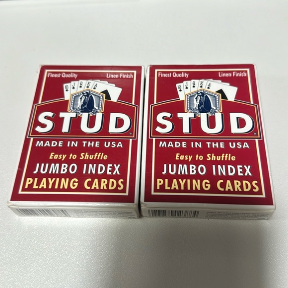 STUD Jumbo Index Playing Cards Set of 2 - Picture 1 of 3